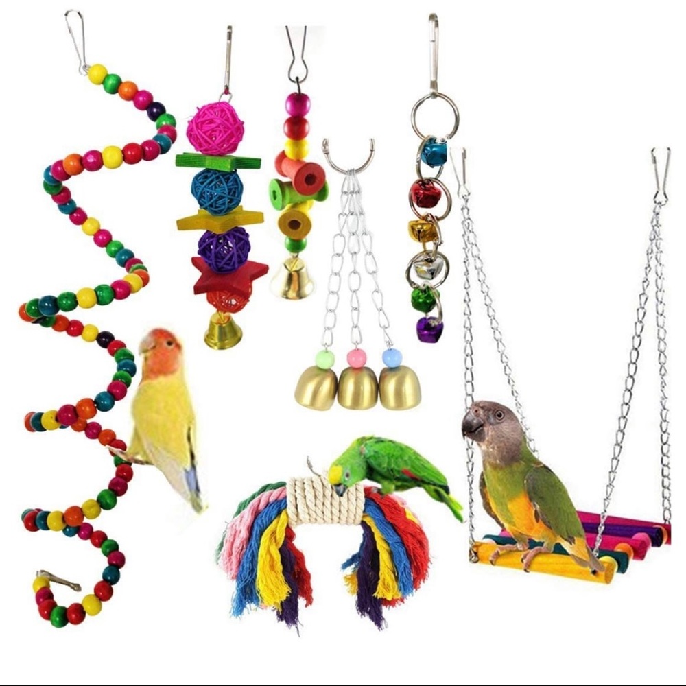NWT Bird toys - 7 piece set